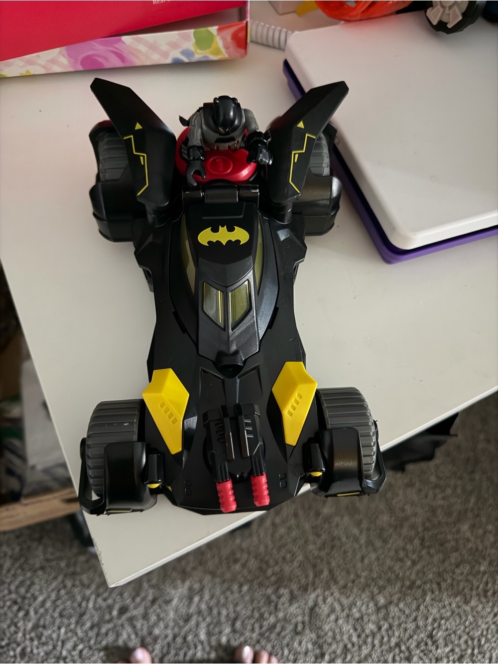 Batman Black, Yellow & Red Batmobile Play Vehicle